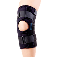 Наколінник роз'ємний висота 30 см з металевими шарнірами для сильної фіксації К-1 (S-XL) Реабілітімед