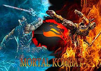 Вафельная картинка Мортал Комбат (Mortal Kombat) А4 (k0176)