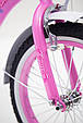 Іспанська дитячий рожевий велосипед для дівчинки PRINCESS 16 дюймів від 5 років з кошиком і багажником, фото 7