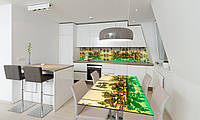 Наклейка 3Д виниловая на стол Zatarga «Тропический отдых» 650х1200 мм для домов, квартир, столов,