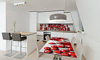 Наклейка 3Д виниловая на стол Zatarga «Вишневое варенье» 600х1200 мм для домов, квартир, столов,