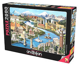 Пазл 2000 ел. "Anatolian" (Туреччина) / Популярні пам'ятки