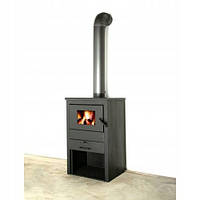 Піч KREKA B1 Печь БУРЖУЙКА 9kW Топка на дрова до 90м2 Стальная печь камин Камін Котел