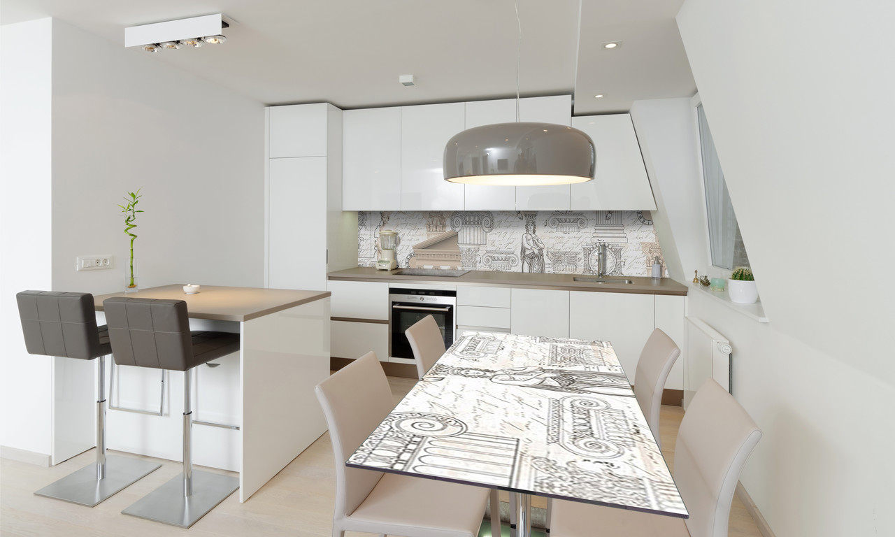 Наліпка 3Д виниловая на стол Zatarga «Античность» 600х1200 мм для домов, квартир, столов, кофейн, кафе