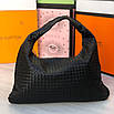 Жіноча шкіряна сумка в стилі Bottega Veneta, фото 3