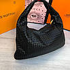 Жіноча шкіряна сумка в стилі Bottega Veneta, фото 5