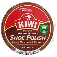 Крем для взуття в баночці KIWI Shoe Polish Коричневий, 50 мл