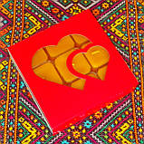 Подарунковий набір квадратних чайних воскових свічок (9шт.) в коробці Синій Сніг, фото 3