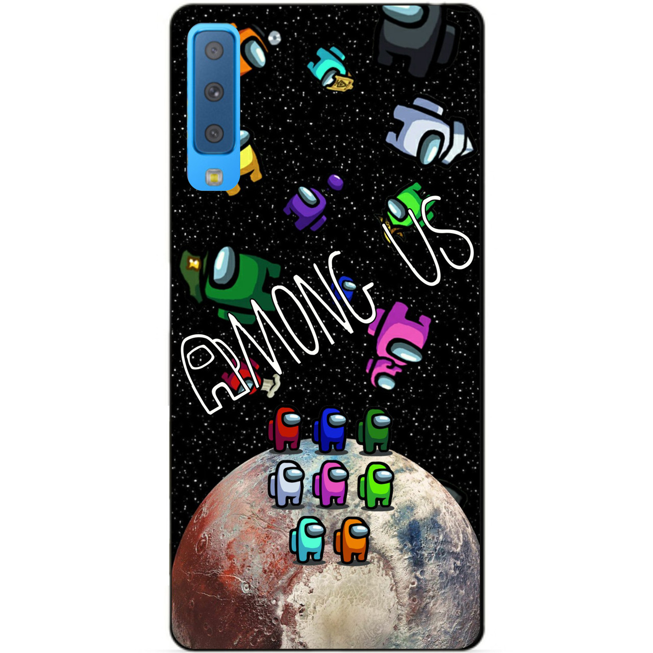 Силіконовий бампер чохол для Samsung A7 2018 Galaxy A750 з малюнком Fortnite
