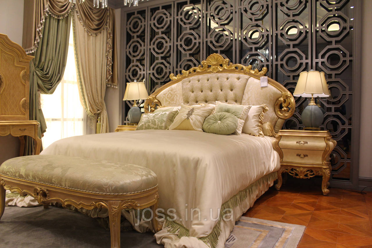 Ліжко елітне ексклюзивне бароко, конюшина