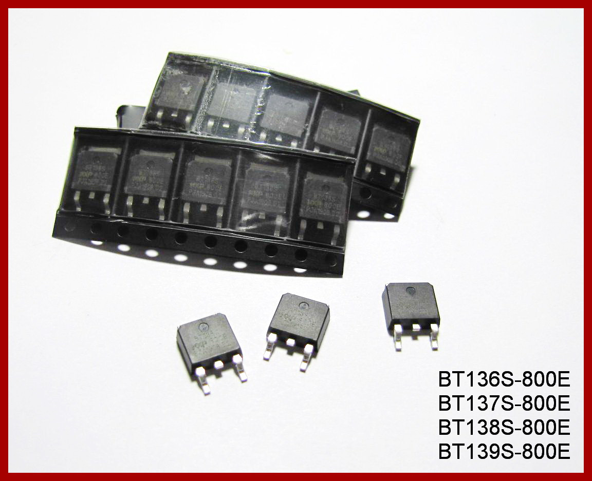 BT136S-800E, симистор, 4А, 800В.