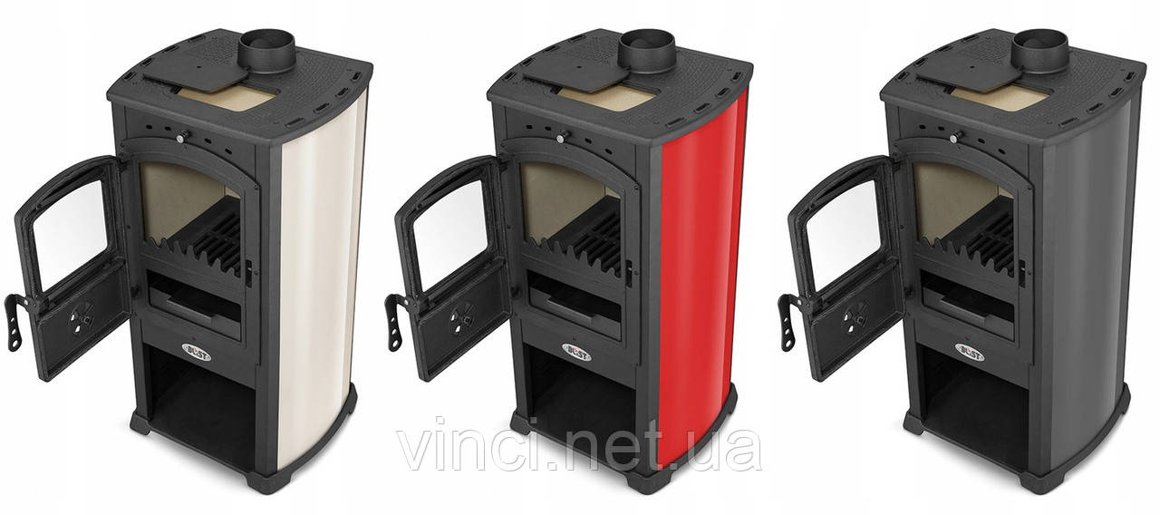 Сталева пич/камін 7.3 кВт areR 3 КІЛЬОРИ Буржівка топка Пічі з топкою Чавунна піч Сталева піч Піч Камін, фото 1