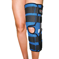 Наколінник роз'ємний висота 43 см з металевими шарнірами для сильної фіксації ДО-1В(XXL XXXL)Реабілітімед