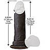 Фалоімітатор Doc Johnson The Realistic Cock 6 inch Black - ULTRASKYN, Vac-U-Lock, діаметр 4,3 см 777Shop.com.ua, фото 2