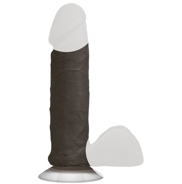 Фалоімітатор Doc Johnson The Realistic Cock 6 inch Black - ULTRASKYN, Vac-U-Lock, діаметр 4,3 см 777Shop.com.ua, фото 1