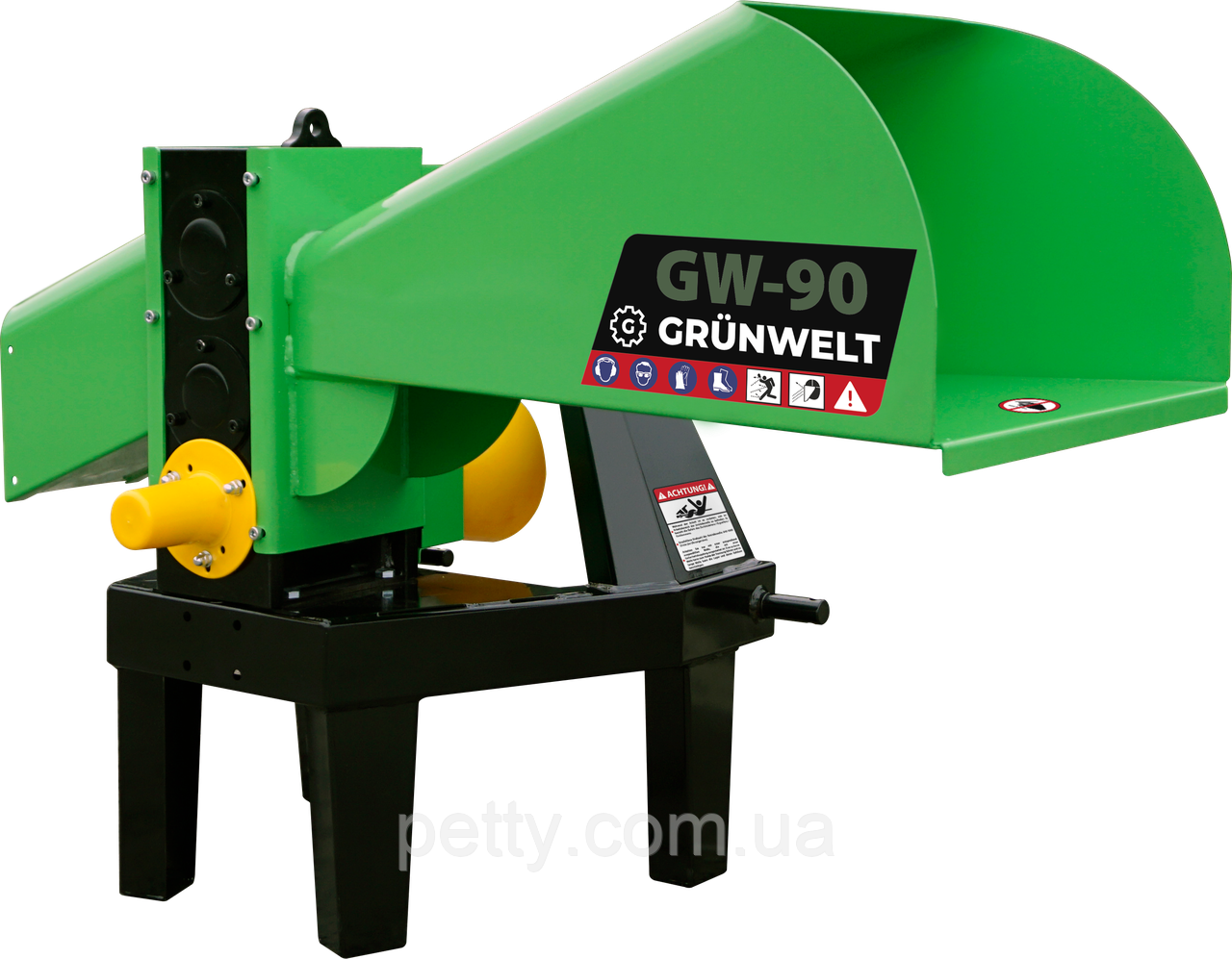 Подрібнювач гілок GrunWelt GW-90-4 (70 мм, 4 ножа, ВОМ, 10 к.с.) | PETTY - фото 5 - id-p1305032393