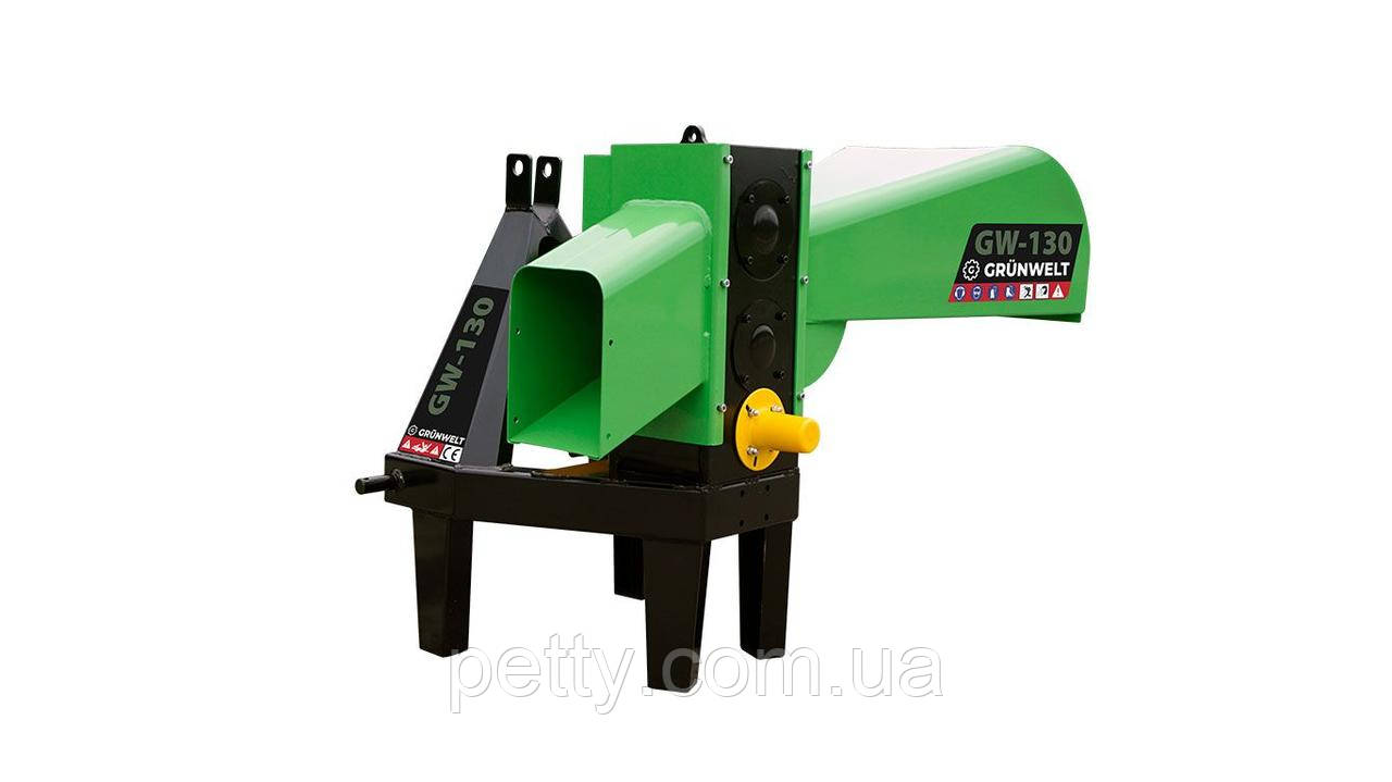 Измельчитель веток GrunWelt GW-110-4 (90 мм, 4 ножа, ВОМ, 15 л.с.) | PETTY - фото 2 - id-p1305032394