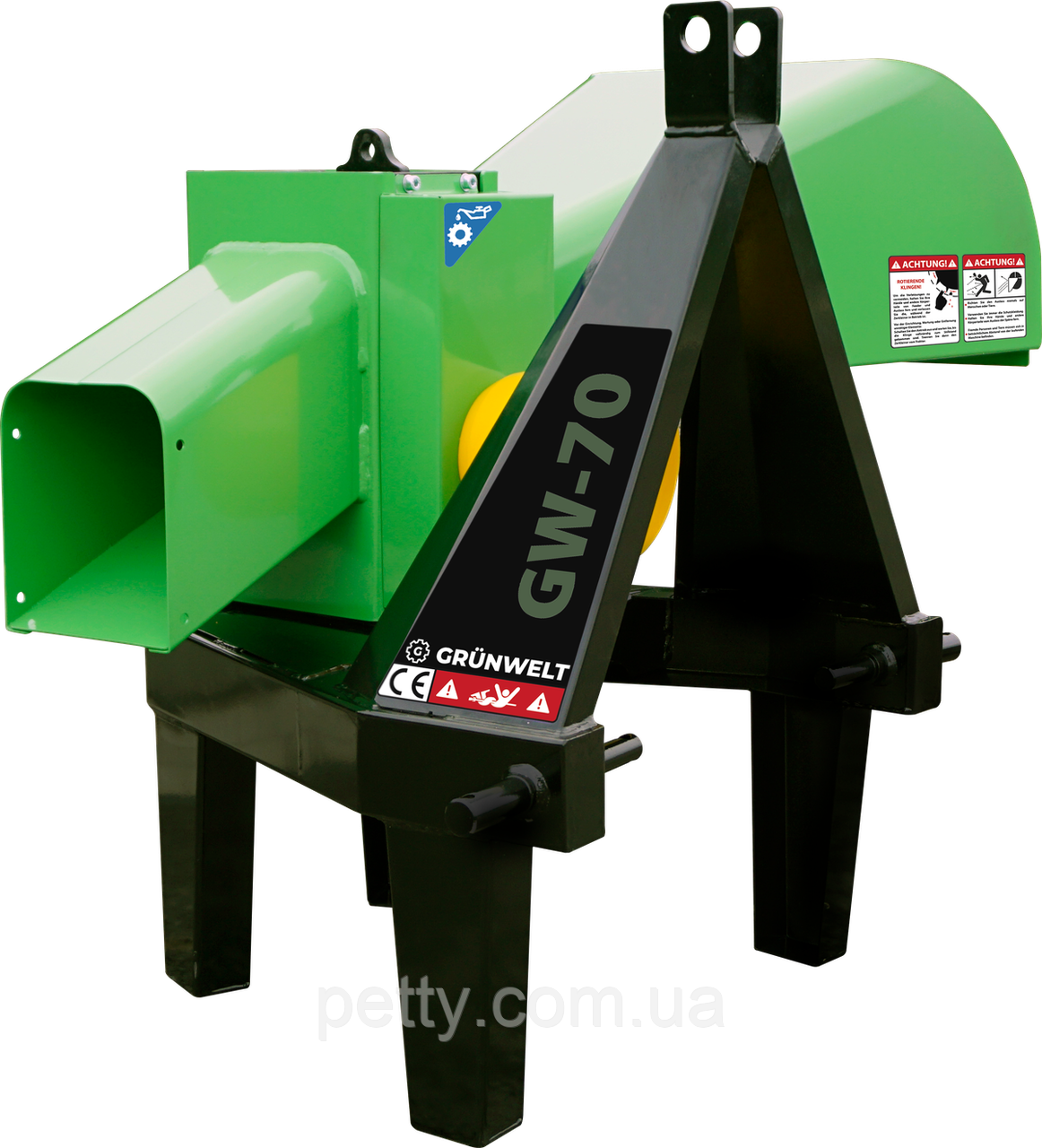 Подрібнювач гілок GrunWelt GW-70-6 (55 мм, 6 ножів, 10 к.с., ВМО) | PETTY - фото 3 - id-p1305032397