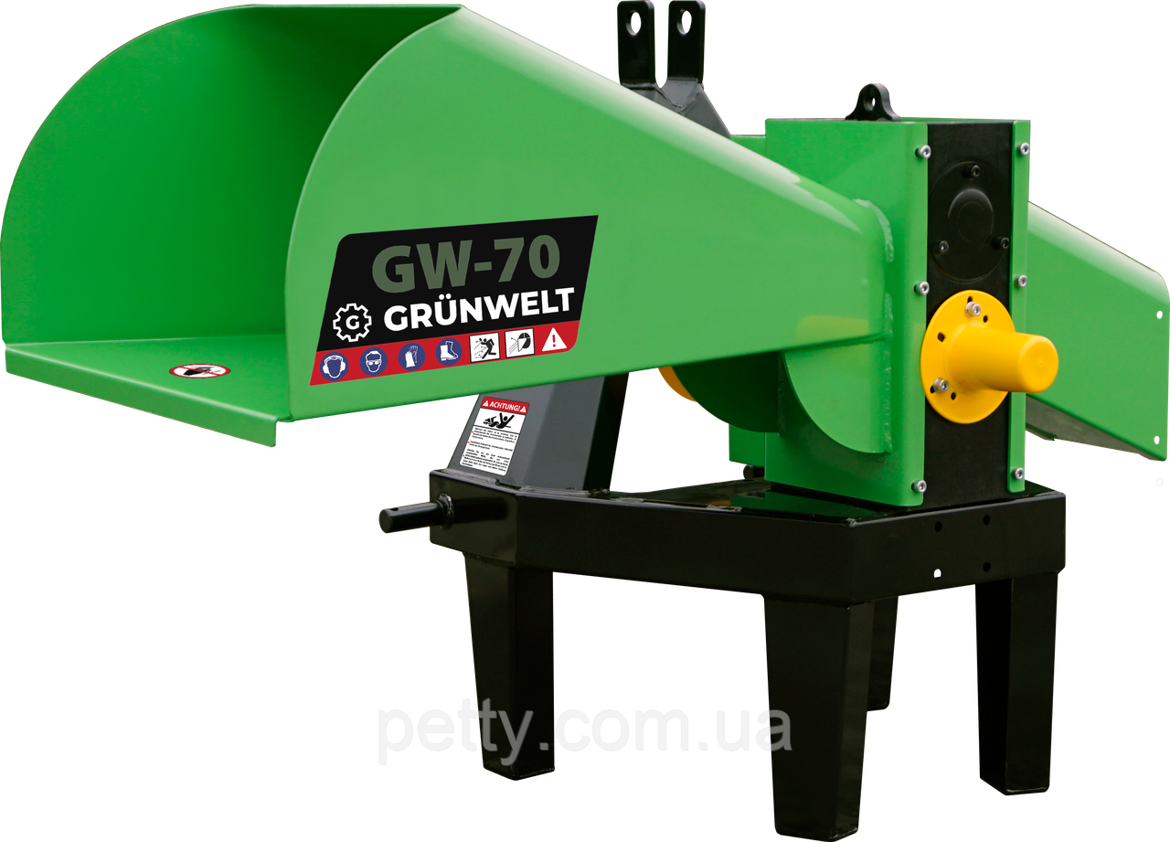 Подрібнювач гілок GrunWelt GW-70-6 (55 мм, 6 ножів, 10 к.с., ВМО) | PETTY - фото 4 - id-p1305032397