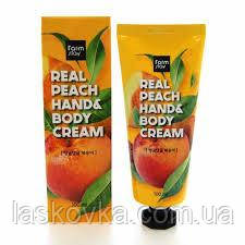 Персиковий крем для рук і тіла Farmstay Real Peach Hand&Body Cream, фото 1