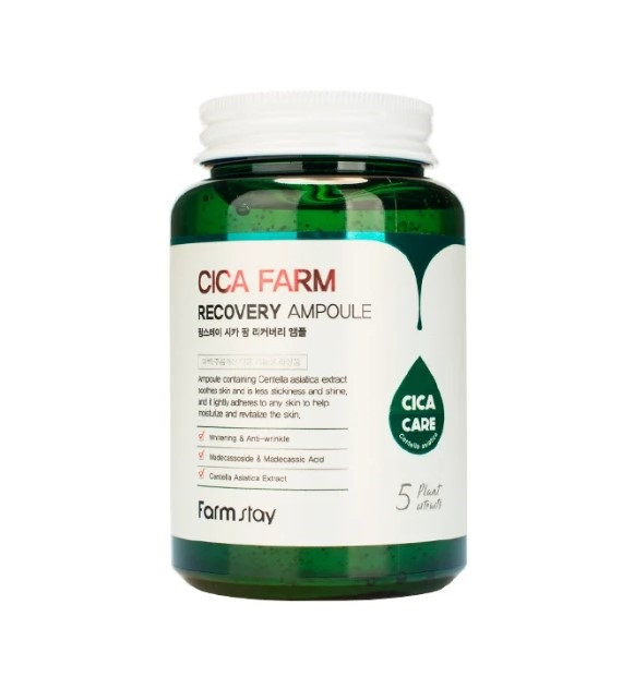 FarmStay Cica Farm Recovery Ampoule Сироватка c екстракт центелли азіатської, 250 мл