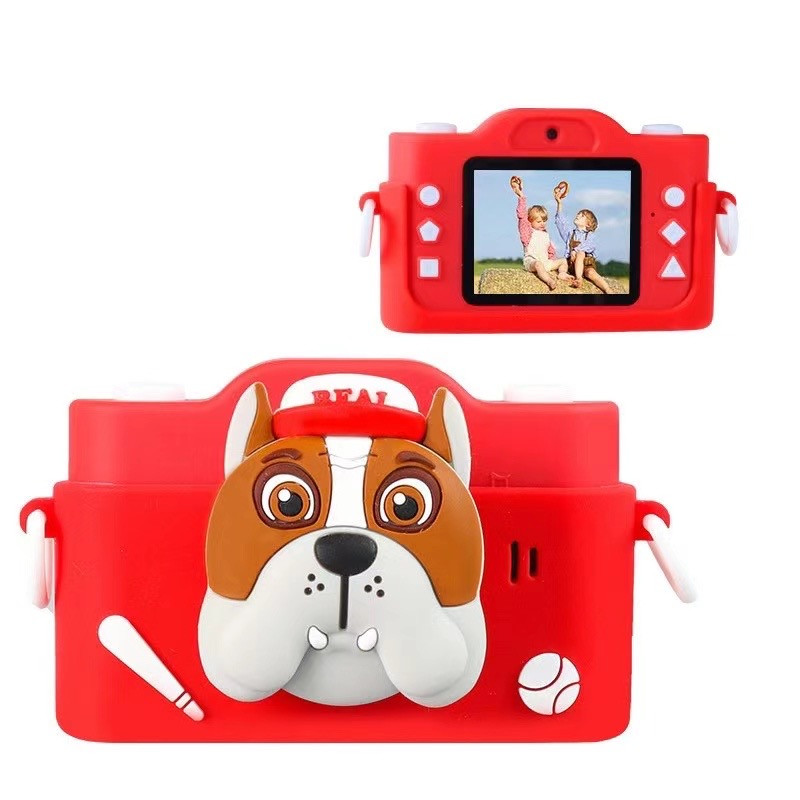 Дитячий цифровий фотоапарат Smart Kids TOY G16 DOG PUPPY Червоний 2 камери 40MP HD екран