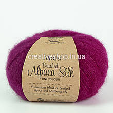 Пряжа Drops Brushed Alpaca Silk (колір 09 purple)