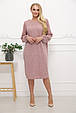 Сукня з ангори розмір плюс Манго пудра (50-68), фото 3
