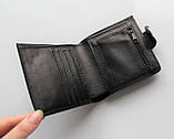 Чоловічий гаманець з натуральної шкіри "Rispetto" чорний, фото 3