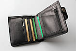 Чоловічий гаманець з натуральної шкіри "Rispetto" чорний, фото 2