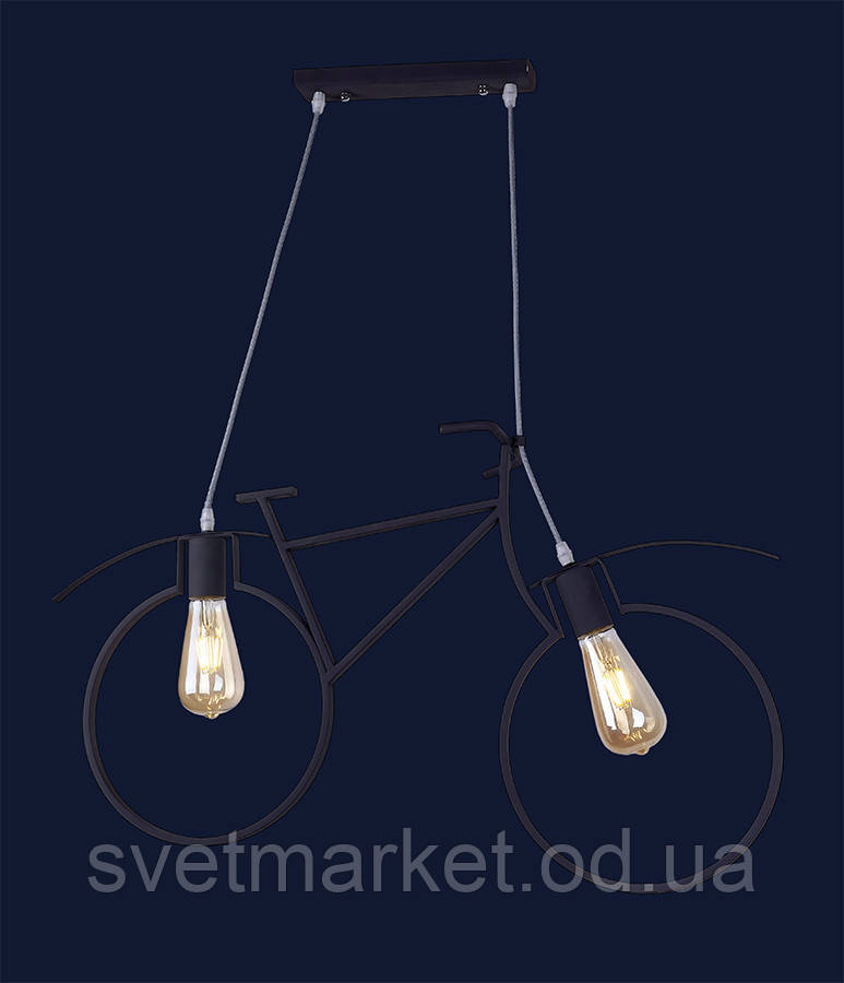 Люстра підвісна лофт велосипед 756PR7021-2 GRAFIT, фото 1