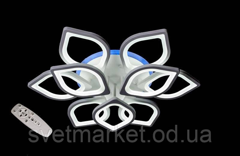 Світлодіодна люстра з пультом діммером 5540/6+3 WH LED Dimmer, фото 1