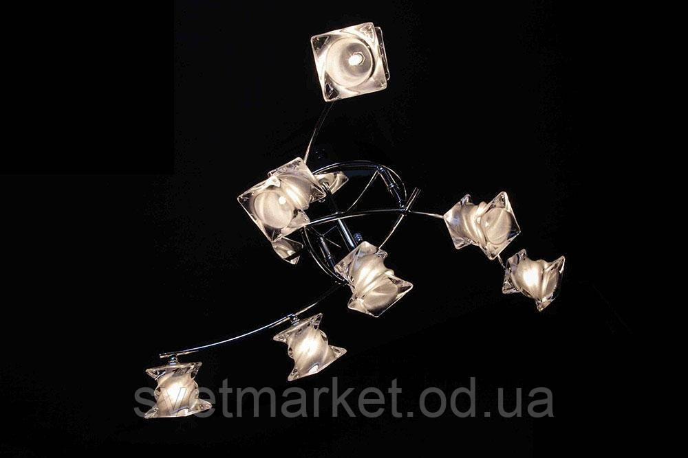 Невелика яскрава стельова люстра 82088/7, фото 1