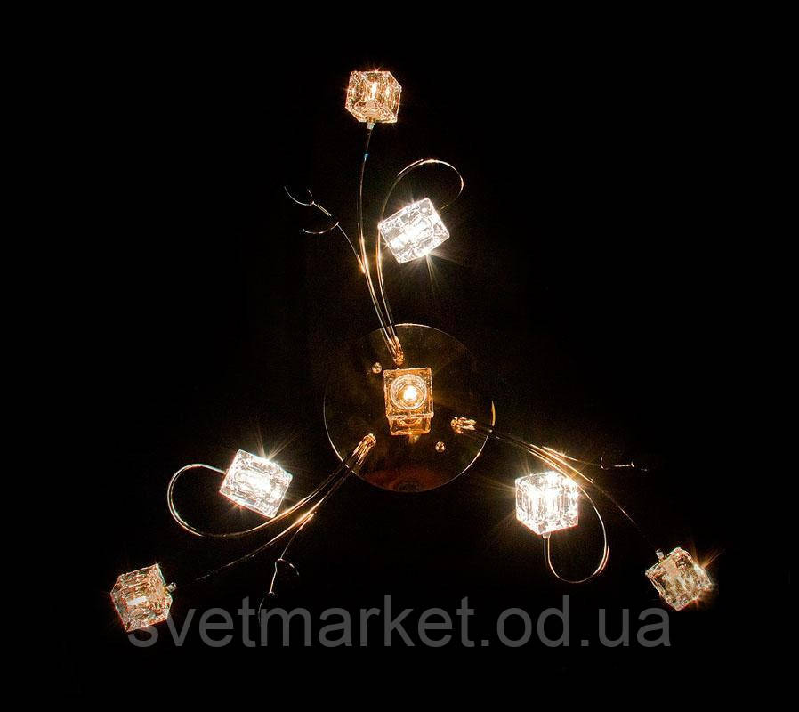 Стельова люстра у золотому кольорі 8323/7 FG, фото 1