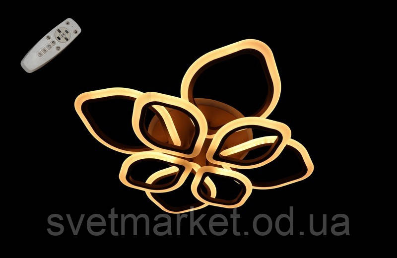 Диммируемая стельова люстра LED 5576/4+4CF dimmer, фото 1