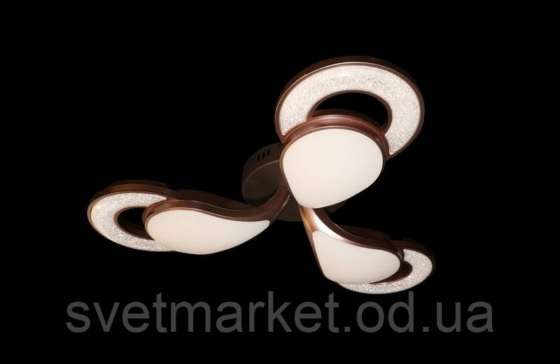 Невелика стельова світлодіодна люстра 9106/3CF dimmer, фото 1