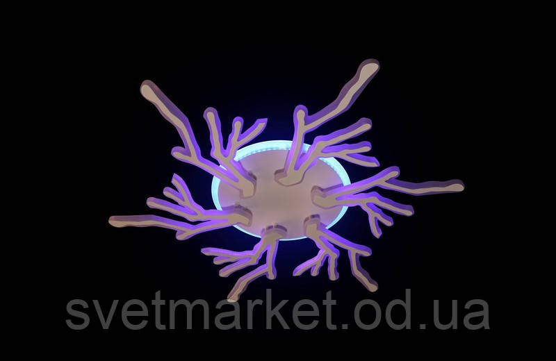 Світлодіодна люстра дерево 1837/6WH LED