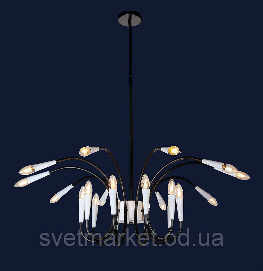 Велика і яскрава loft люстра 7079725-20 BK, фото 1