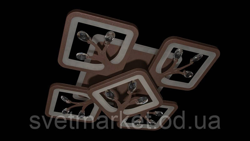 Світлодіодна пристебна люстра на три режими світла 8859/4+1CF LED 3color dimmer