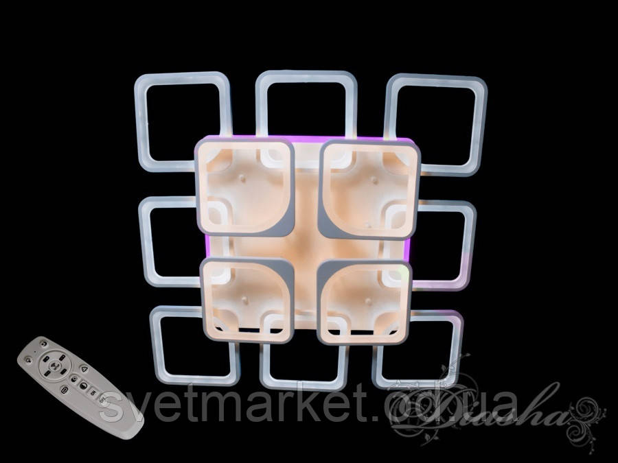 LED-люстра з димером і RGB-підсвіткою 8060/8+4WH LED RGB dimmer