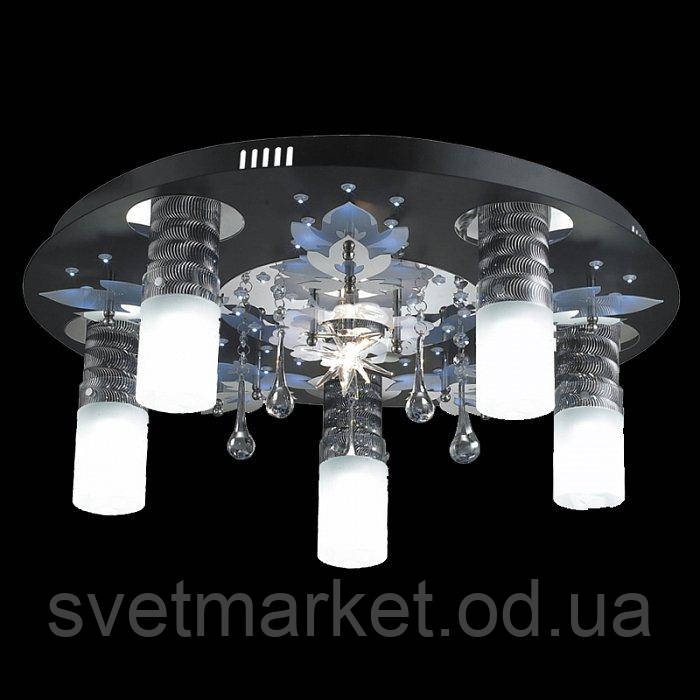 Современная потолочная люстра с пультом 8146-5+1, фото 1