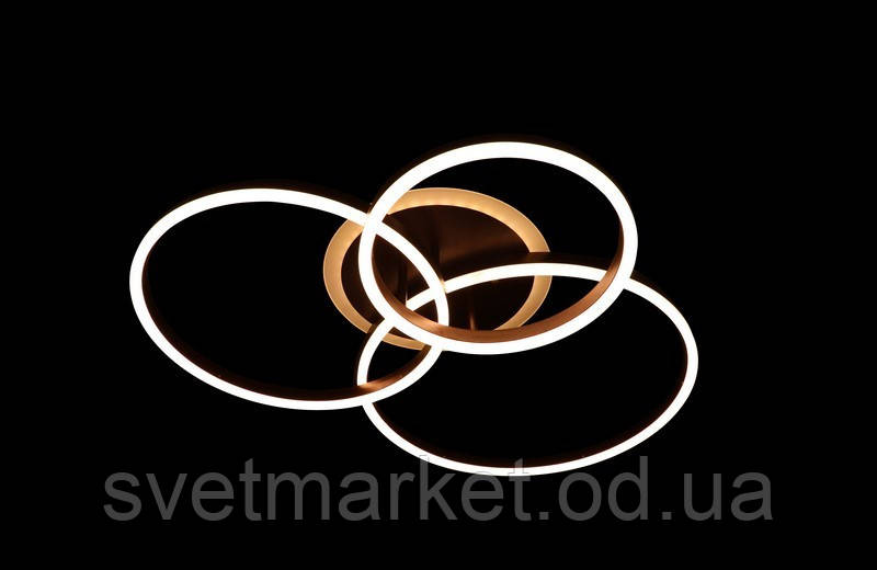 Сучасна діодна стельова люстра 2002-3A, фото 1