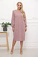 Сукня з ангори розмір плюс Манго пудра (50-68), фото 2