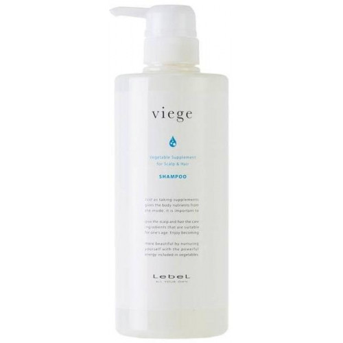 Шампунь відновлювальний для волосся і шкіри голови Lebel Viege Shampoo 600 мл.