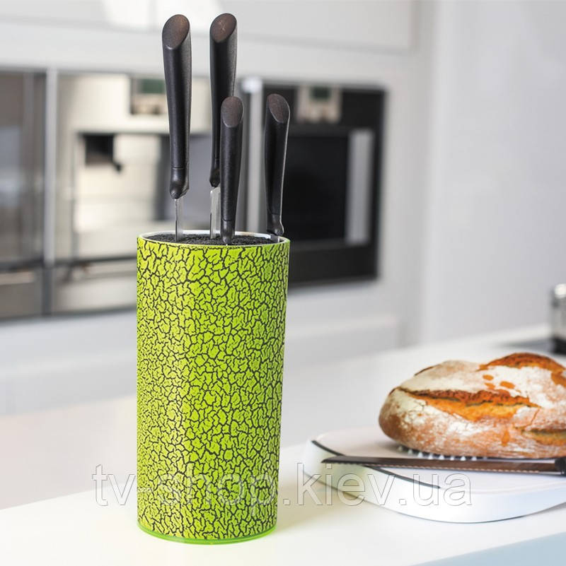 Підставка для ножів Мармур салатовий, 22 см, фото 1