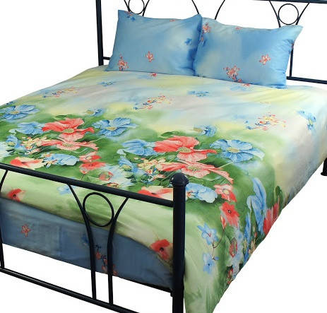 Комплект постельного белья семейный хлопок 100% сатин (6.137К Summer flowers), фото 2