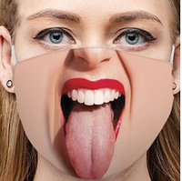 Прикольна смішна 3д маска багаторазова балаклава, для захисту від пилу,для велосипедистів і т. д.