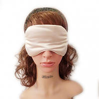 ОЧЕНКА! Шовкова маска для сну + беруші Silenta Silk Beige (ПРЕДОПЛАТА)