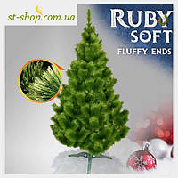Сосна штучна Ruby висота 2,3 метра пухнастий кінчик + шишки розпушений кінчик