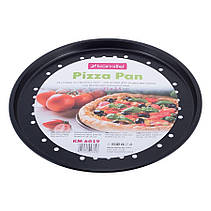 Форма для піци кругла 33 см вуглецева сталь, фото 4